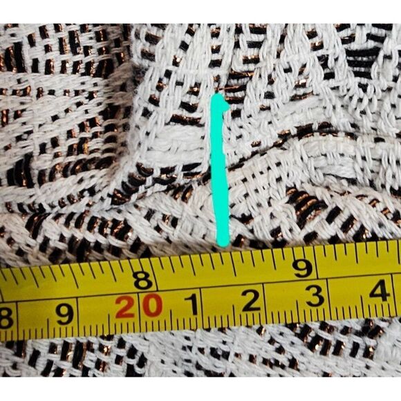 Ann Taylor LOFT Womens 00 Metallic Bronze Geometric Boho The Riviera Shorts - Picture 10 of 12